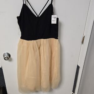 Charlotte Russe Black Spaghetti Strap Dress